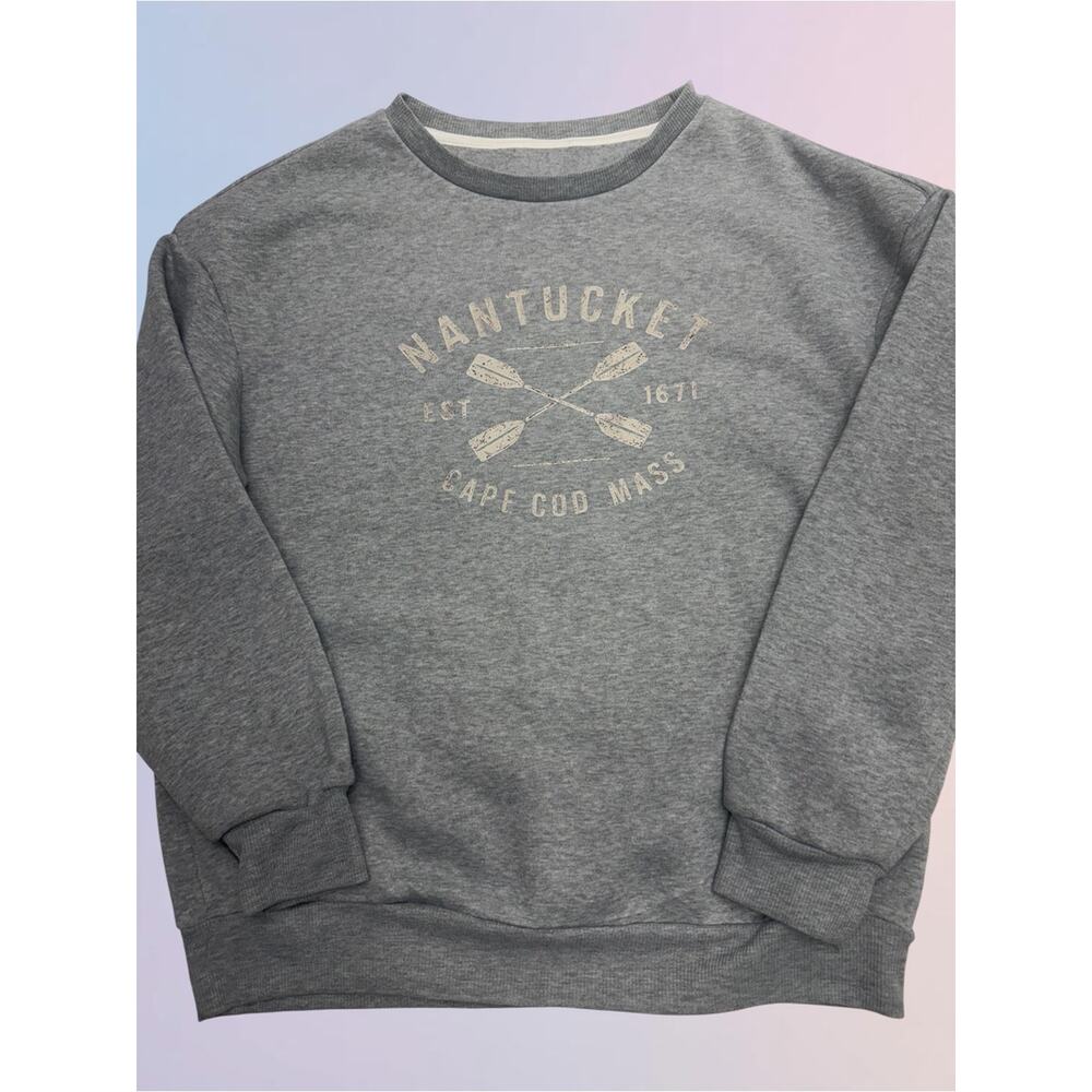 NANTUCKET Women’s Small Gray Crew Sweatshirt - Picture 3 of 4